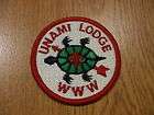 OA Order of The Arrow Unami Lodge 1 Round Patch