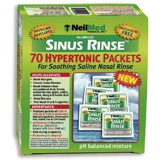 NeilMeds Sinus Rinse Extra Strength Pre Mixed Hypertonic Packets, 70 