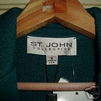 St John Sz 4 Knit Juniper Jacket NWT, .  
