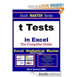 Tests in Excel   The Excel Statistical Master Mark Harmon  