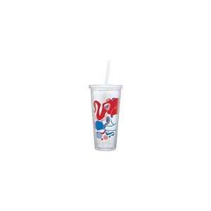   Wall Acrylic 20 oz Tumbler Cup with Straw BPA FREE