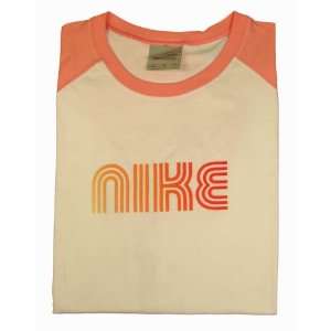  Nike womens Active Yoga T Shirt White & Pink XL: Sports 