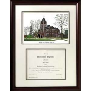 University of New Hampshire Scholar Graduate Framed Lithograph with 