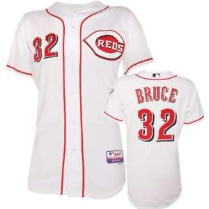  Jay Bruce Majestic Home Authentic Onfield Cool Base Cincinnati Reds 