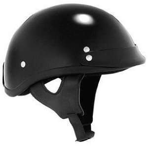  Skid Lid Traditional Solid Low Profile Motorcycle Half Helmet 