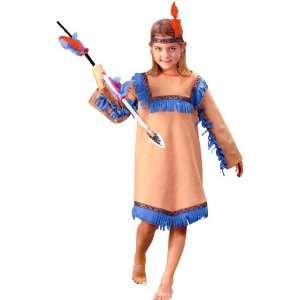  Kids Native Indian Girl Costume (Size:Medium 8 10): Toys 