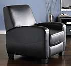   recliner reclining faux leather contemporary arm chair ships free