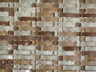   Curved Mosaic Glass Tile / Kitchen Backsplash Bathroom Shower  