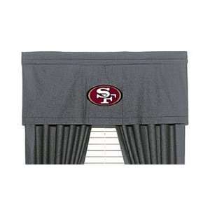    NFL San Francisco 49ers  Denim Window Valance: Home & Kitchen