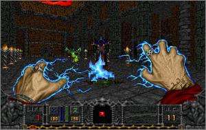   Heretic PC CD hand combat Paladin Necromancer magic action FPS game