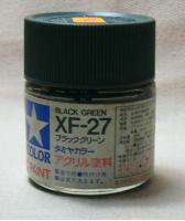 Tamiya 81327 XF 27 Black Green Acrylic Paint Flat 23ml  