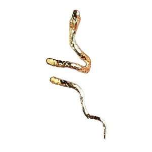    Vermeil Pierceless Right Open Mouthed Snake Ear Cuff Wrap Jewelry