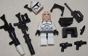 LEGO 1 STAR WARS COMMANDER CLONE TROOPER SET NEW & GUNS  