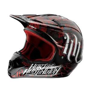  One Industries Kombat H&H Helmet   Large/Black/Red 