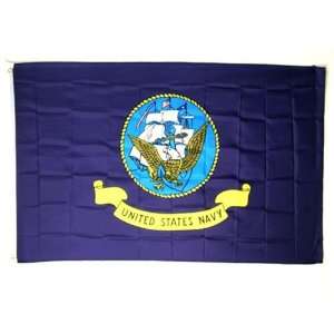  United States Navy Flag (3 x 5, 100% Polyester) Sports 