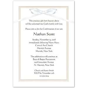  Embossed Pearl Border Confirmation Invitations Everything 