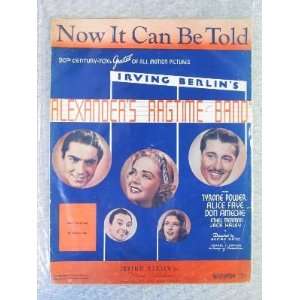   Music From Alexanders Ragtime Band, Motion Picture). Irving. Berlin