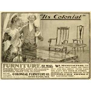   Husband Table Chairs Mahogany Oak   Original Print Ad