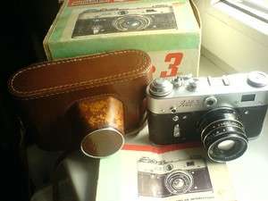 FED 3 Russian 35mm Rangefinder Film Camera / Box Set /FREE SHIP  