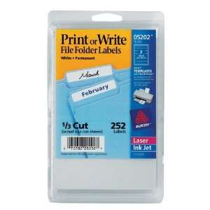  AVERY White File Folder Labels Sold in packs of 6: Office 