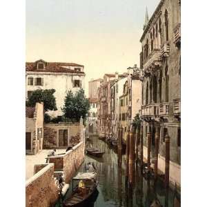  Vintage Travel Poster   Three Bridges Venice Italy 24 X 18 
