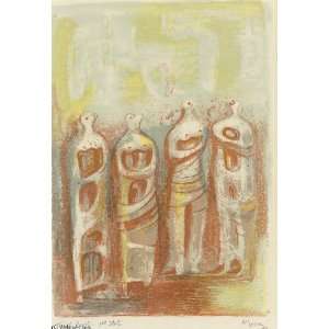  Hand Made Oil Reproduction   Henry Moore   32 x 46 inches 