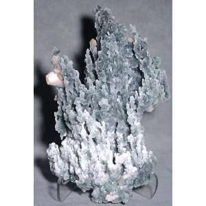  Chalcedony Quartz and Stilbite Natural Crystal Specimen 
