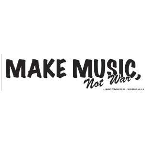  Make Music, Not War Bumper Sticker: Health & Personal Care