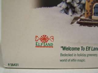 Dept 56 Welcome to Elfland North Pole Series NIB  