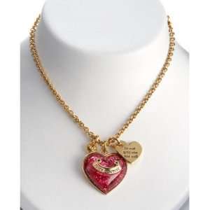  Juicy Couture   Girls Glitter Heart Necklace Baby
