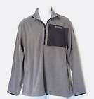 NEW Timberland Mens 1/4 Zip Fleece Pullover Sweatshirt Jacket GRAY 