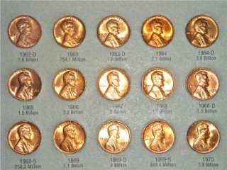 1959   2012 P & D   LINCOLN PENNY SET   118 COIN COLLECTION  