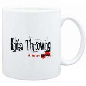   Mug White  Knife Throwing IS IN MY BLOOD  Sports