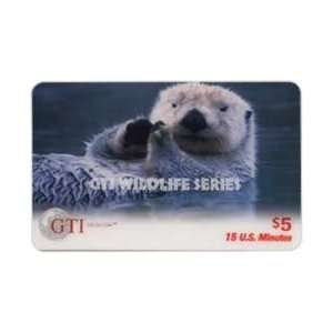  Collectible Phone Card $5. Wildlife Series Otter SAMPLE 
