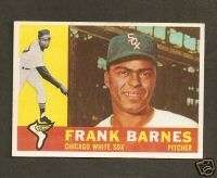 1960 Topps #538 Frank Barnes Chicago White Sox Ex MT  