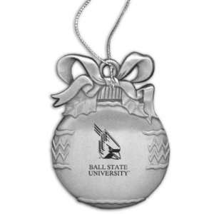   Ball State Cardinals Ball State Pewter Christmas Ornament Sports