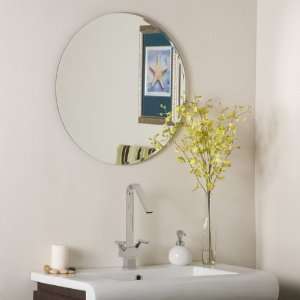  Frameless Round Bathroom and Wall Mirror