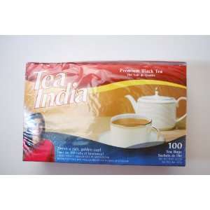 Tea India Orange Pekoe & Pekoe Cut Black Tea 100 Tagless Tea Bags Net 