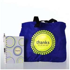  Journal, Pen & Tote Gift Set   Thanks for All You Do 
