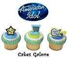 American Idol Star Guitar Music Note Cupcake Cake Ring Decoration 