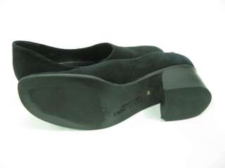 FRANCO SARTO Black Suede Slides Pumps Shoes Sz 8  