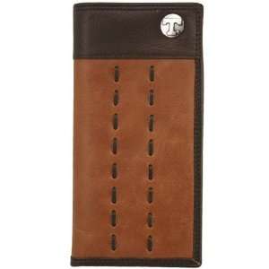  Tennessee Volunteers Brown Leather Lacing Passcase 