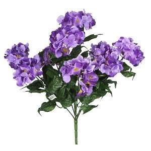  Silk Wedding Flower Bouquet Bush   Purple 034