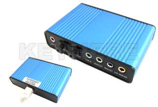 USB 6 Channel 5.1 Optical Audio Sound Card S/PDIF Exter