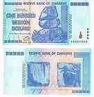 100 TRILLION ZIMBABWE DOLLARS CURRENCY MONEY INFLATION BANK NOTE MINT 