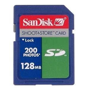  SanDisk 128MB Shoot & Store Secure Digital Card 