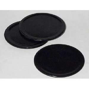   Black Marble Coasters for Drinks   2 Pc. Coaster Set
