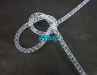 10ft Jewelry Fashion Necklace Nylon Mesh Tube White 4mm  