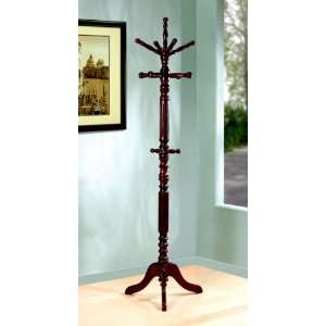  Traditional Solid Wood Rotating Entryway Hall Tree Stand 