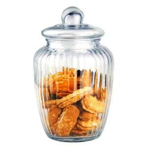  Glass Canister Ribbed Case Pack 6